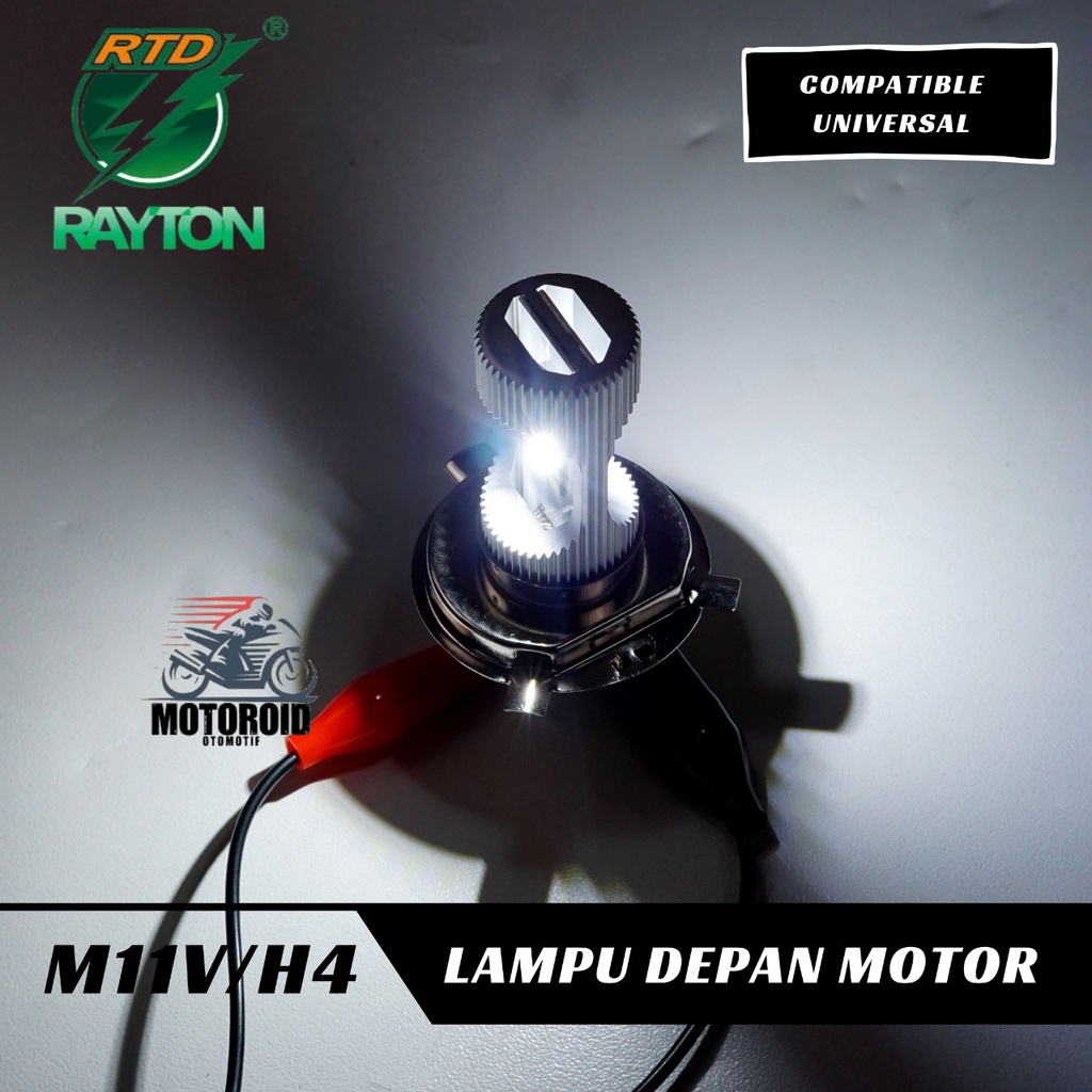 LAMPU RTD M11V-H4 8 MATA LED MOTOR BEBEK MATIC RAYTON Power 9W 8L