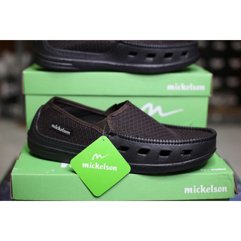 Sepatu slip on pria mickelson excel dan ename spesial