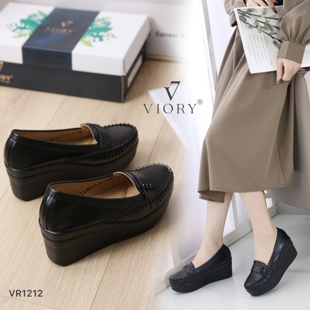 VIORY High Loafers Wedges Shoes #VR1212 ORIGINAL