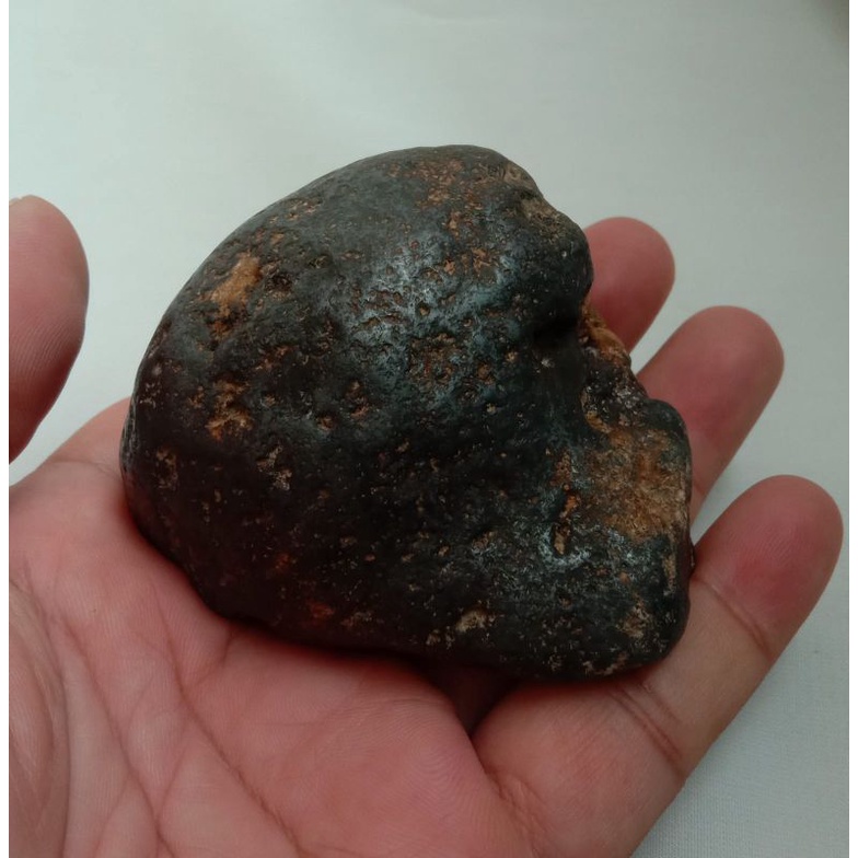 Koleksi Lawas Rough Batu Besi Motif Benturan Meteor T.O.P