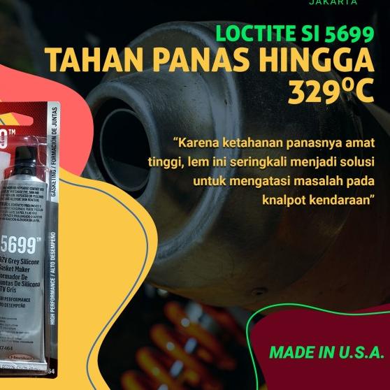 

LEM SILIKON RTV ANTI PANAS UTK KARTER KNALPOT RADIATOR LOCTITE SI 5699