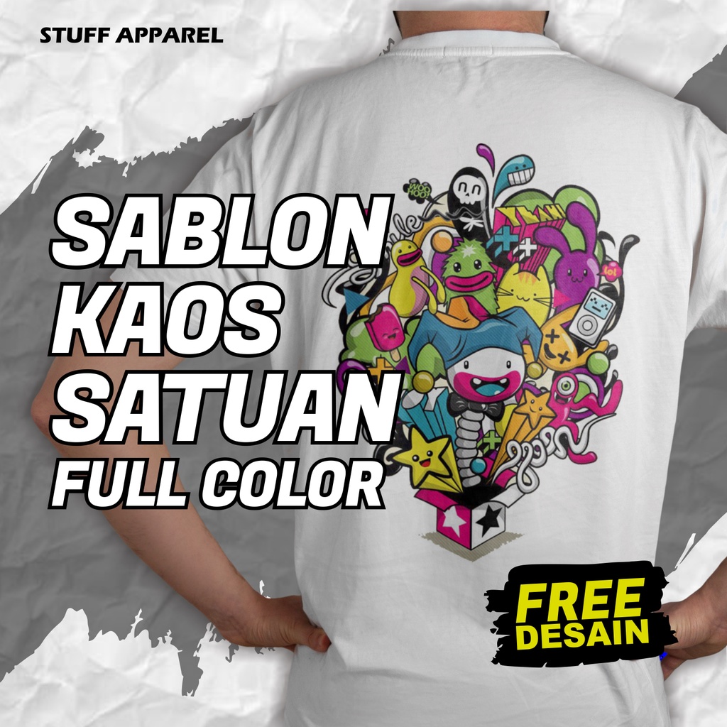 Jual Sablon Kaos Custom Satuan Dtf X Cotton Combed Oversize 24s And 30s Shopee Indonesia 9606