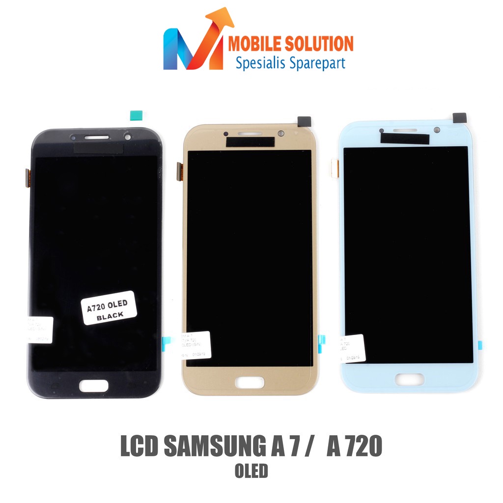 Grosir LCD Samsung A7 A720 2017 Fullset Touchscreen Garansi 1 Bulan + Packing /Bubble