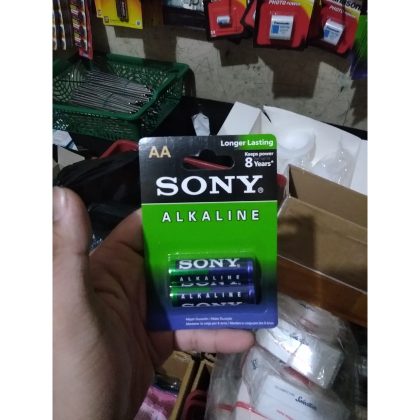 Isi 2 Baterai / Batray / Battery SONY ALKALINE AA - A2 1.5V | yanna866