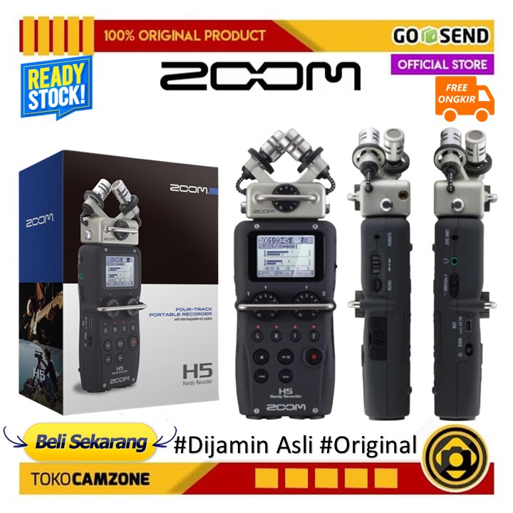 Jual Zoom H5 4-Input / 4-Track Portable Handy Recorder With ...