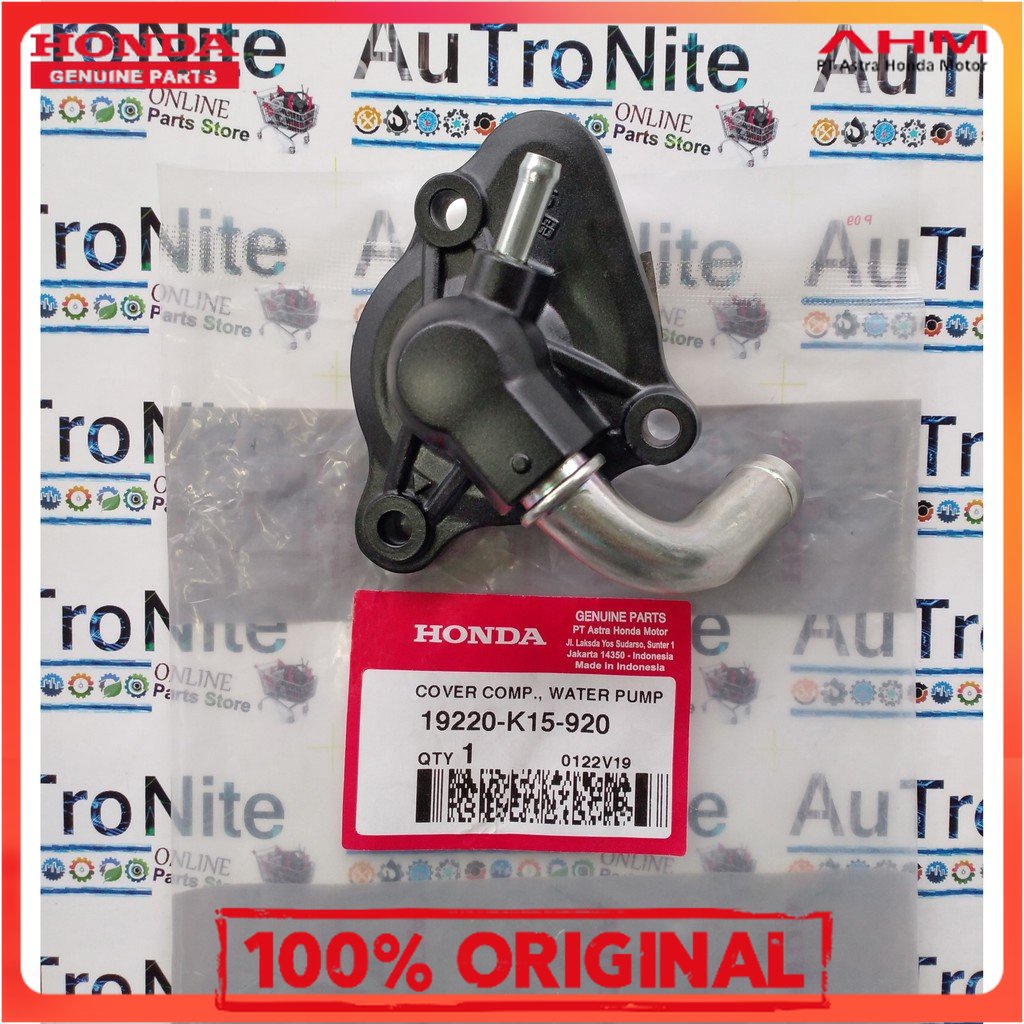 *Ori Ahm  Cover Comp Water Pump Tutup Pompa Radiator  Black Honda CB CBR 150 R LED FI 19220-K15-920 
