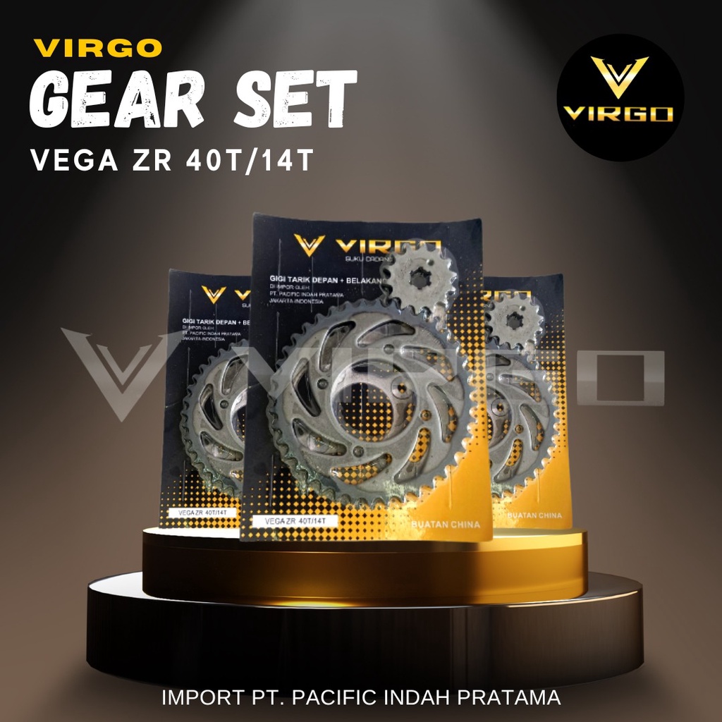 Jual Gear Set Vega Zr T T Gigi Tarik Depan Belakang Virgo Shopee Indonesia