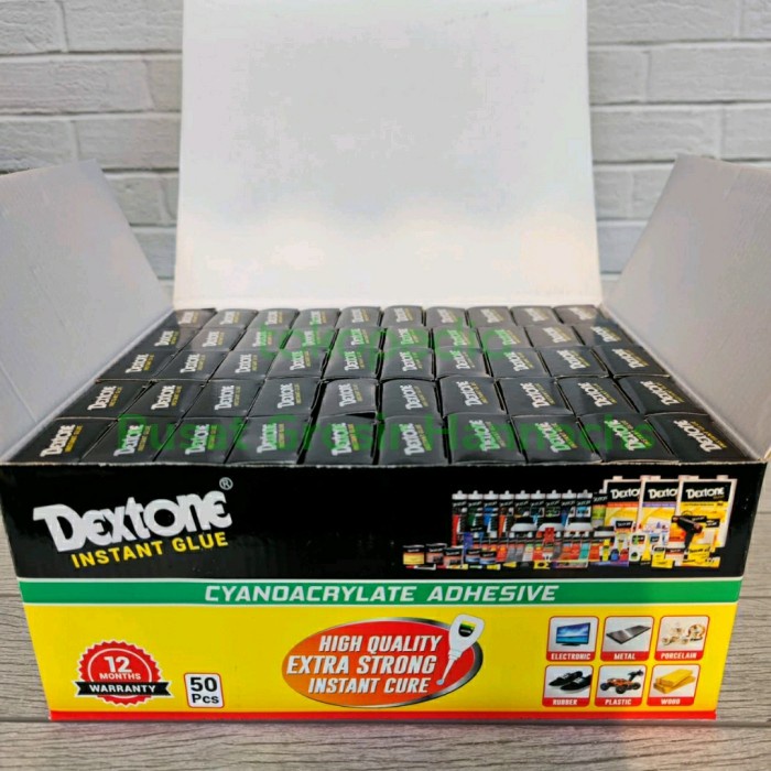 

Perekat Paket Hemat Lem Tetes Dextone / Lem Korea / Lem Tetes Instant 1Box Sni