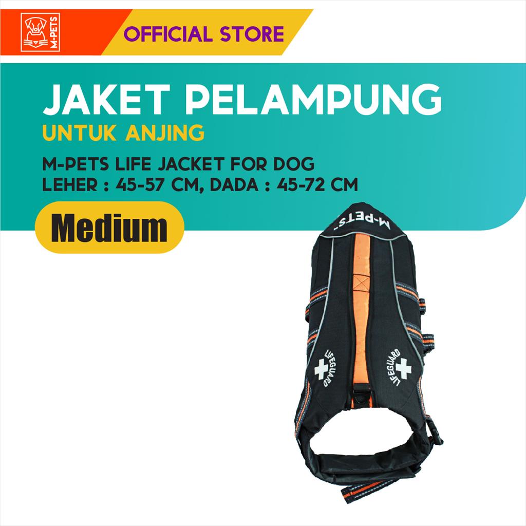 M-Pets Life Jacket For Dogs  Size M / Jaket Pelampung Untuk Anjing