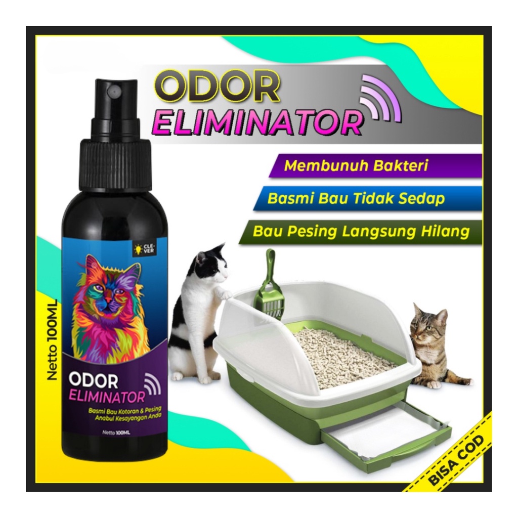 ODOR ELIMINATOR 100mL - Penghilang Bau Pesing Pipis/Urine/BAB &amp; Pewangi Kandang Kelinci Kucing &amp; Anabul [ CS ]