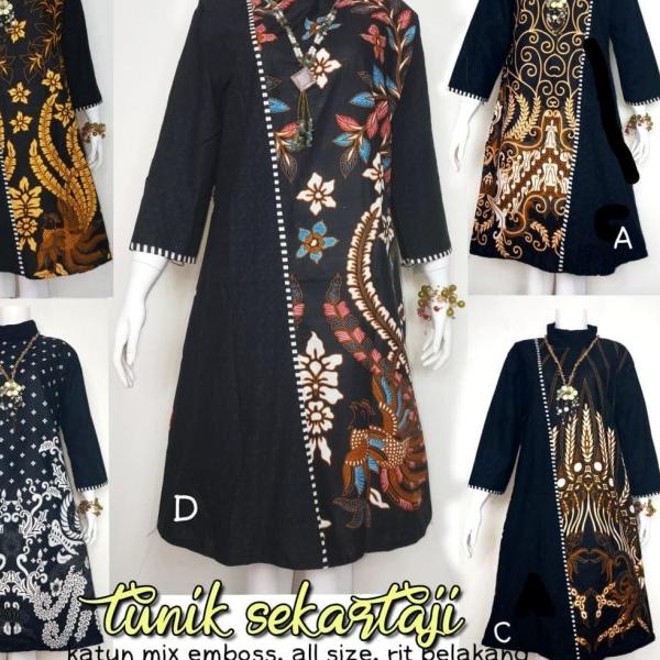 Batik Solo Tunik Sekartaji ABCDE Bumi 75.000