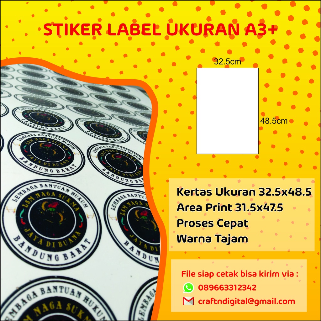 

CETAK STIKER LABEL MURAH BAHAN CROMO FREE DESAIN