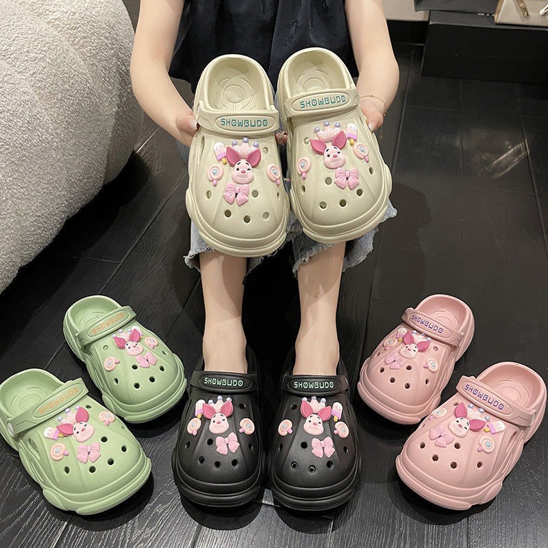 littlekiddoss Sendal Clog Wanita Import Sandal Bapao Pigglet Buzz Toy Bear Bae Clog Jibblitz Bkk Sendal DIY Jiblitz Perempuan SD2211