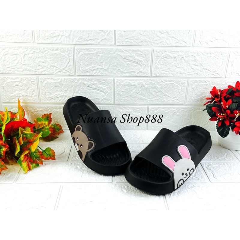 DX-386C Sandal Selop Anak Perempuan / Sandal Slide Motif Kelinci Beruang Merek Dulux Ukuran 30-35