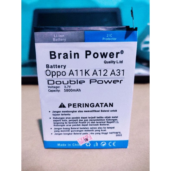 Baterai Batre Oppo A11K A12 A31 2020 Double Power