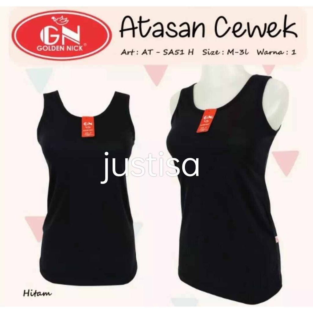 TANK TOP TANG TOP WANITA DEWASA GOLDEN NICK SINGLET WANITA GOLDEN NICK TALI BESAR TENG TOP TALI KECIL