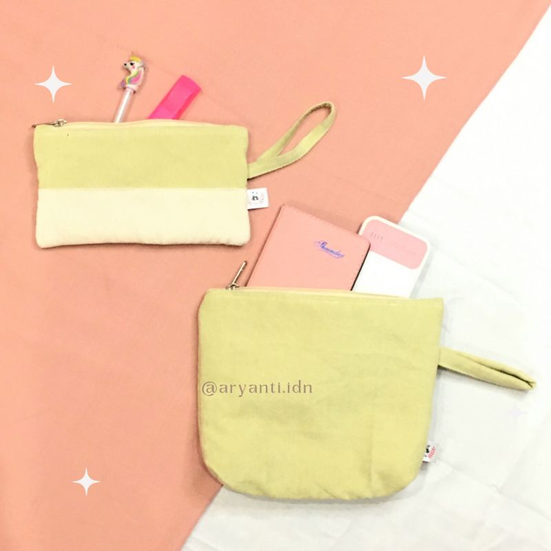 Pouch Bag Dompet Kecil Pencil Case &amp; Beauty Storage