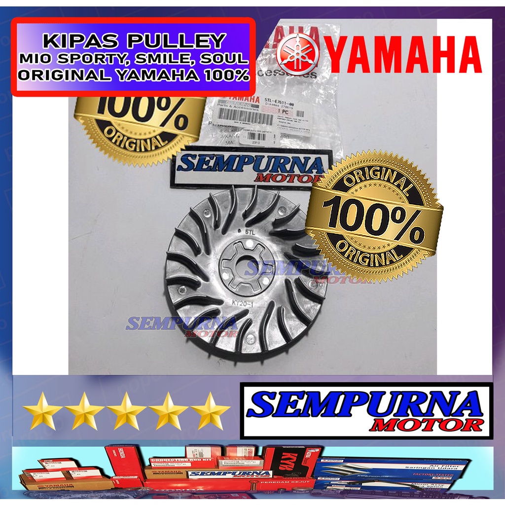 5TL-E7611-00 Kipas Pully Pulley Mio Sporty Mio Smile Mio Soul 100% Original Yamaha Asli Ori YGP