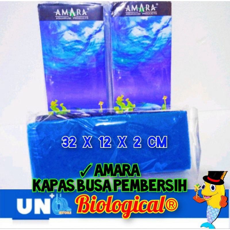 Kapas Biological/Kapas Saringan Pembersih Aquarium/Aquascape Merk Amara