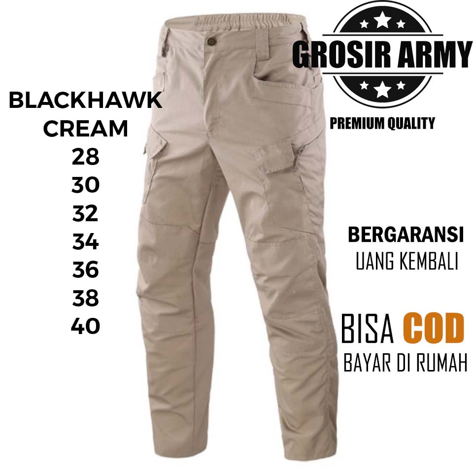 CELANA TACTICAL BLACKHAWK PANJANG CARGO OUTDOOR ARMY ORIGINal  celana distro PDL BH / Celana kantor/