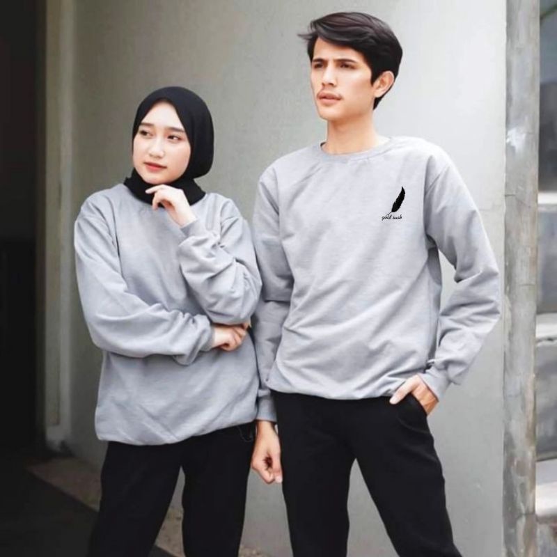 Baju COUPLE GOLD RUSH  terbaru lengan panjang  kaos Trendy dan kekinian/ harga sudah termasuk 2pcs