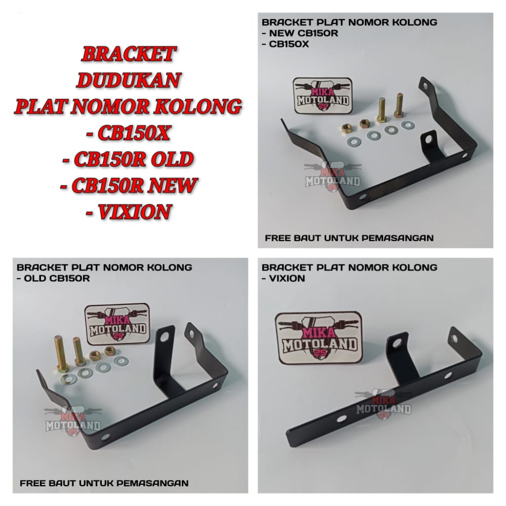 Dudukan plat nomor cb150r dudukan plat nomor cb150x dudukan plat nomor vixion breket plat nomor