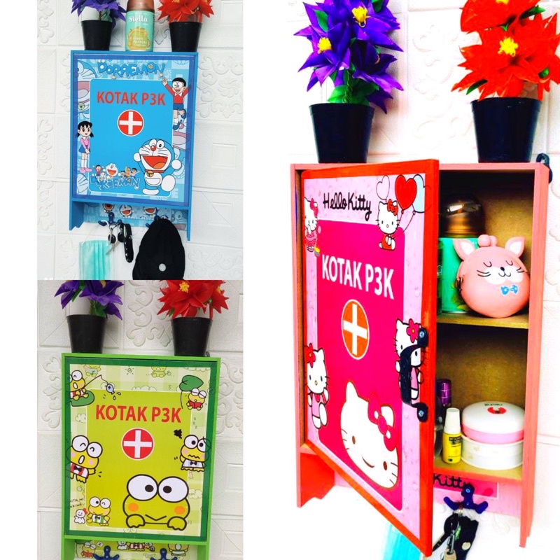 KOTAK P3k karakter / Rak penyimpanan obat jumbo