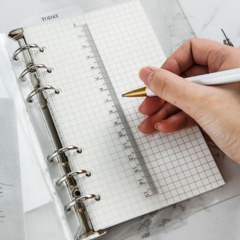 

ㅖ 6 ring binder transparan A5 A6 - journal planner notebook buck tulip catatan polos ［thehanscorner］ ⇼