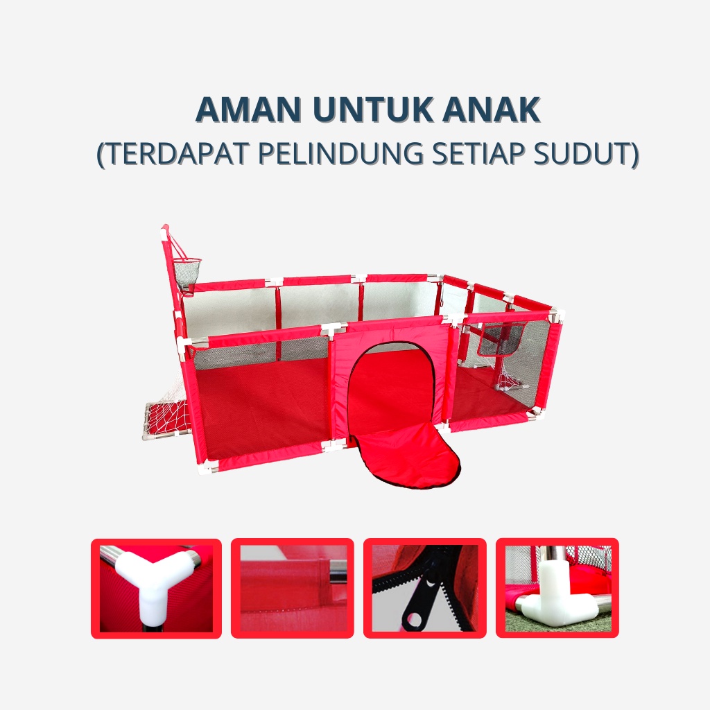 KIDDAILY PLAYPEN PAGAR MAIN ANAK PAGAR BAYI PAGAR ANAK BABY FENCE PLAY FENCE KOLAM MANDI BOLA