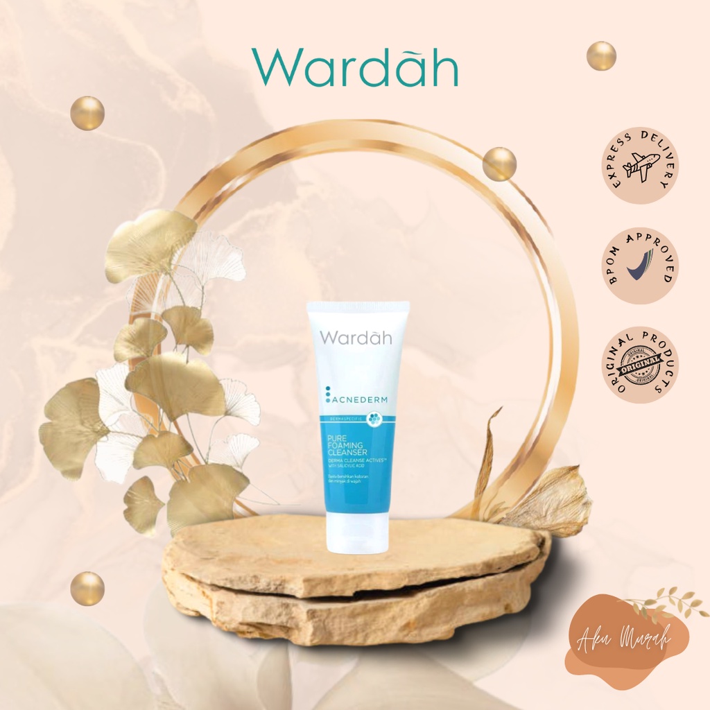 ✨ AKU MURAH ✨ Wardah Acnederm Pure Foaming Cleanser 60 ml / Pembersih Wajah Berjerawat dan Berminyak