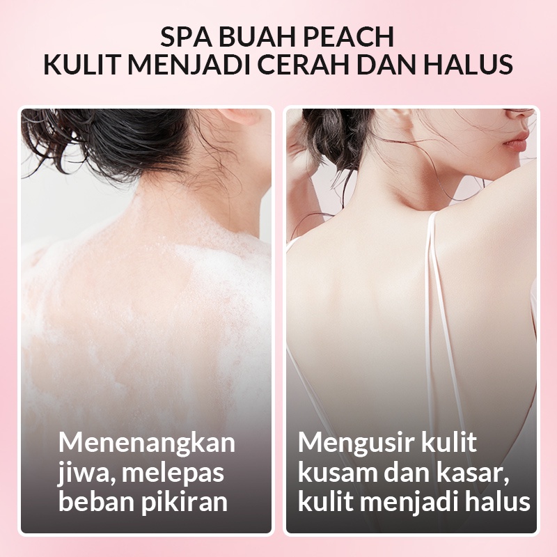 BIOAQUA Peach Body Care Series Set With Body Scrub/Body Lotion/Eye Mask  Official Rumah Cantik 354 Bisa COD Bayar di Tempat