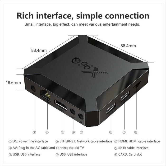 Mini Smart Tv Box Android 9 Ultra Hd 2Gb 16Gb Digital Youtube Netflix