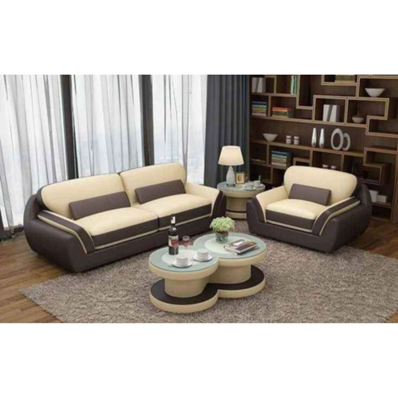 Sofa set modern full kulit