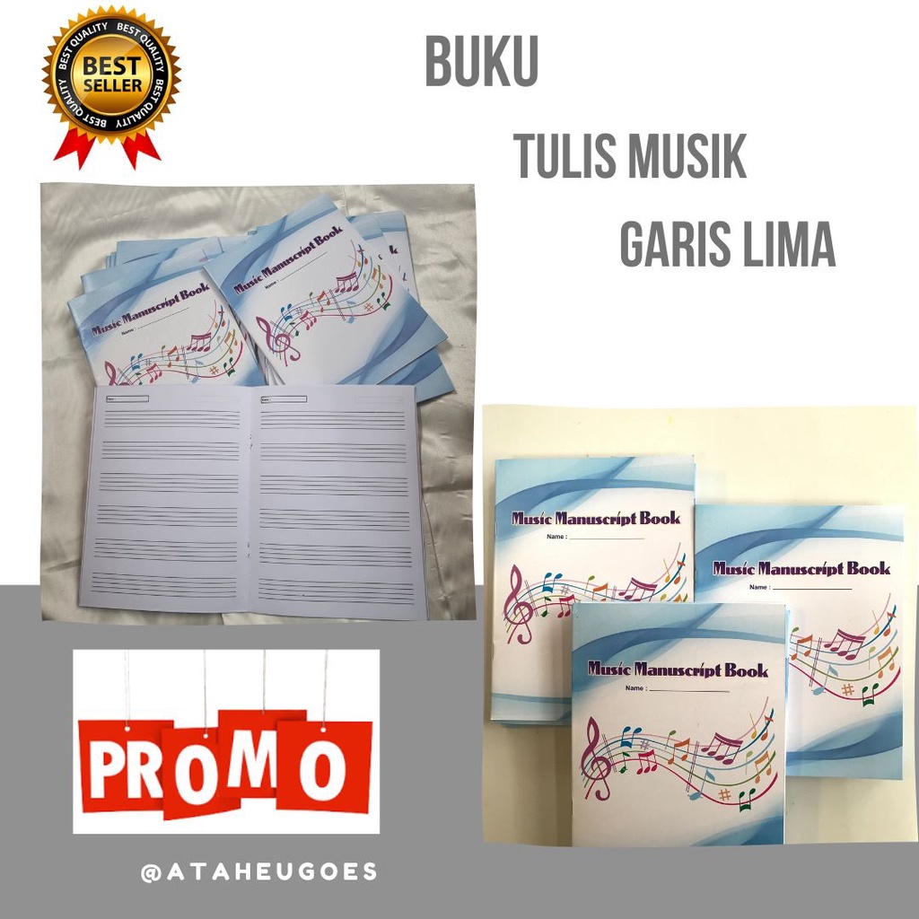 

❄️ READY STOK ❄️ Buku tulis musik garis paranada || Manuscript book || Buku garis lima || Buku tulis musik garis paranada || Manuscript book || Buku garis lima