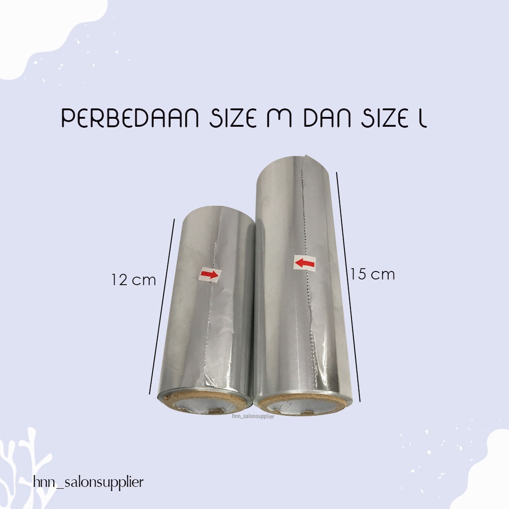 Aluminium Foil Roll Semir Cat pewarnaan Salon Highlight