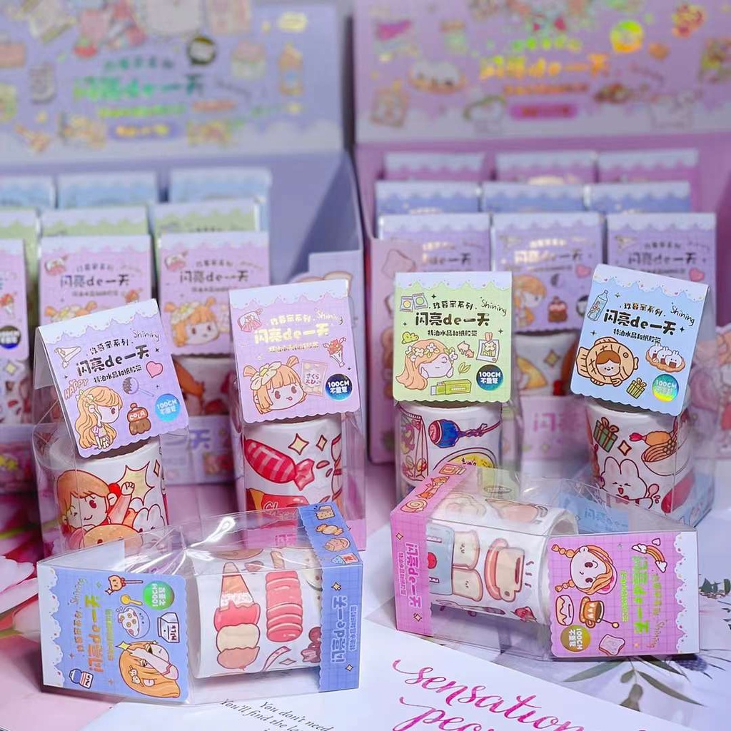 

Roll Sticker Washi Tape Karakter Lucu