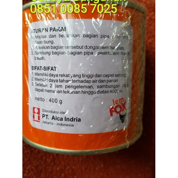 

Lem Pipa Pvc Pralon ISARPLAS Kaleng Besar 400Gr 400Gram 400 G Gr Gram