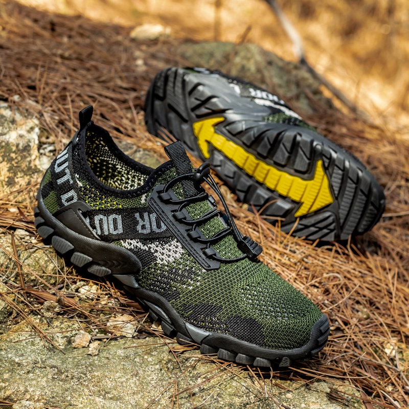 Kitleler Sepatu Hiking Pria Sepatu Olahraga Outdoor Sepatu Gunung Adventure Anti Slip(SPORTUREDO) COD GRATIS ONGKIR