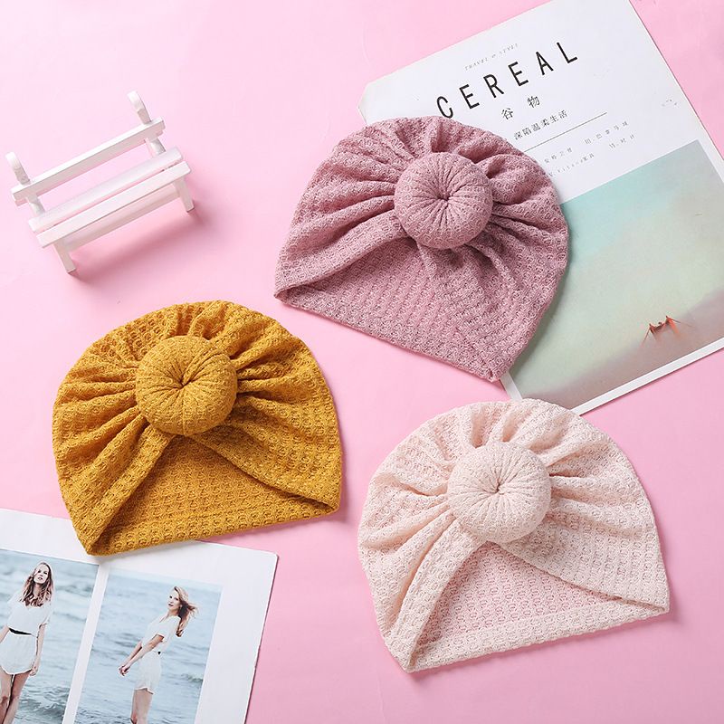 (Pimenova) turban donat turban donat warna pastel bonet baby