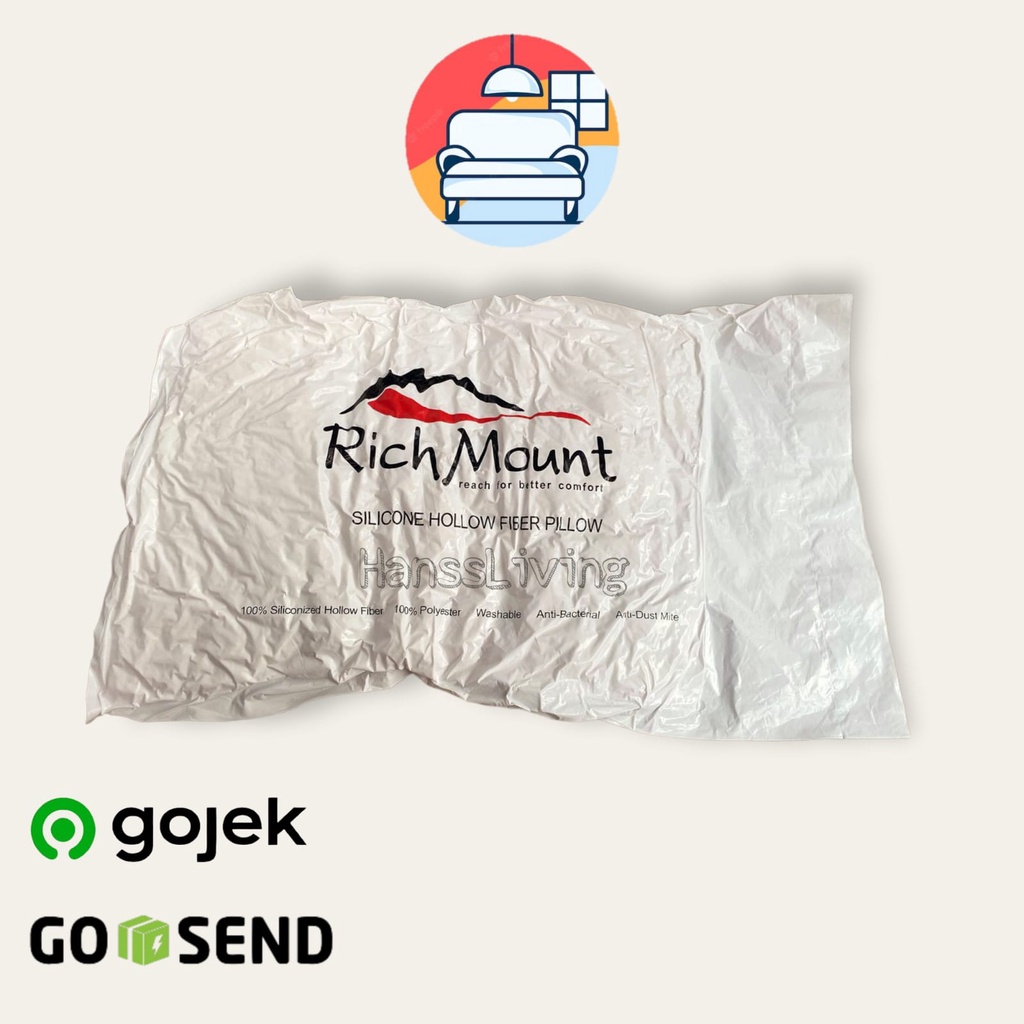 Bantal Guling RichMount  Super HOLLOW SILIKON FIBER (Single List)