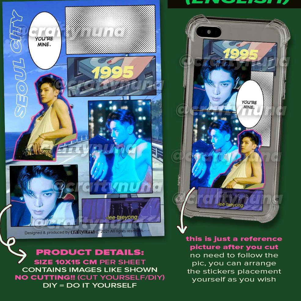 

ホ (NC-022) NCT 127 STICKER AESTHETIC FANMADE STIKER case hp deco estetik dream bujo kpop sticky laptop jaehyun ⇐