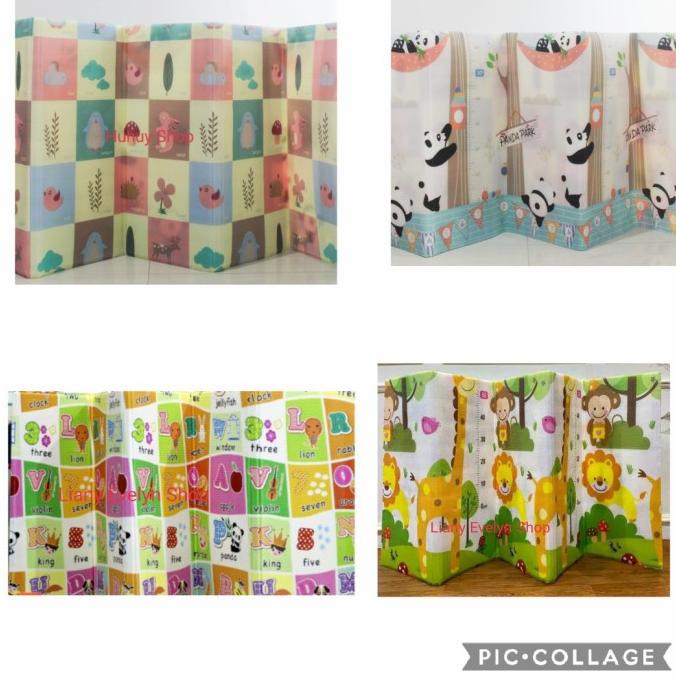 Karpet Jumbo Premium Shimano Playmat Matras Anak Free Tas Motif Bolak