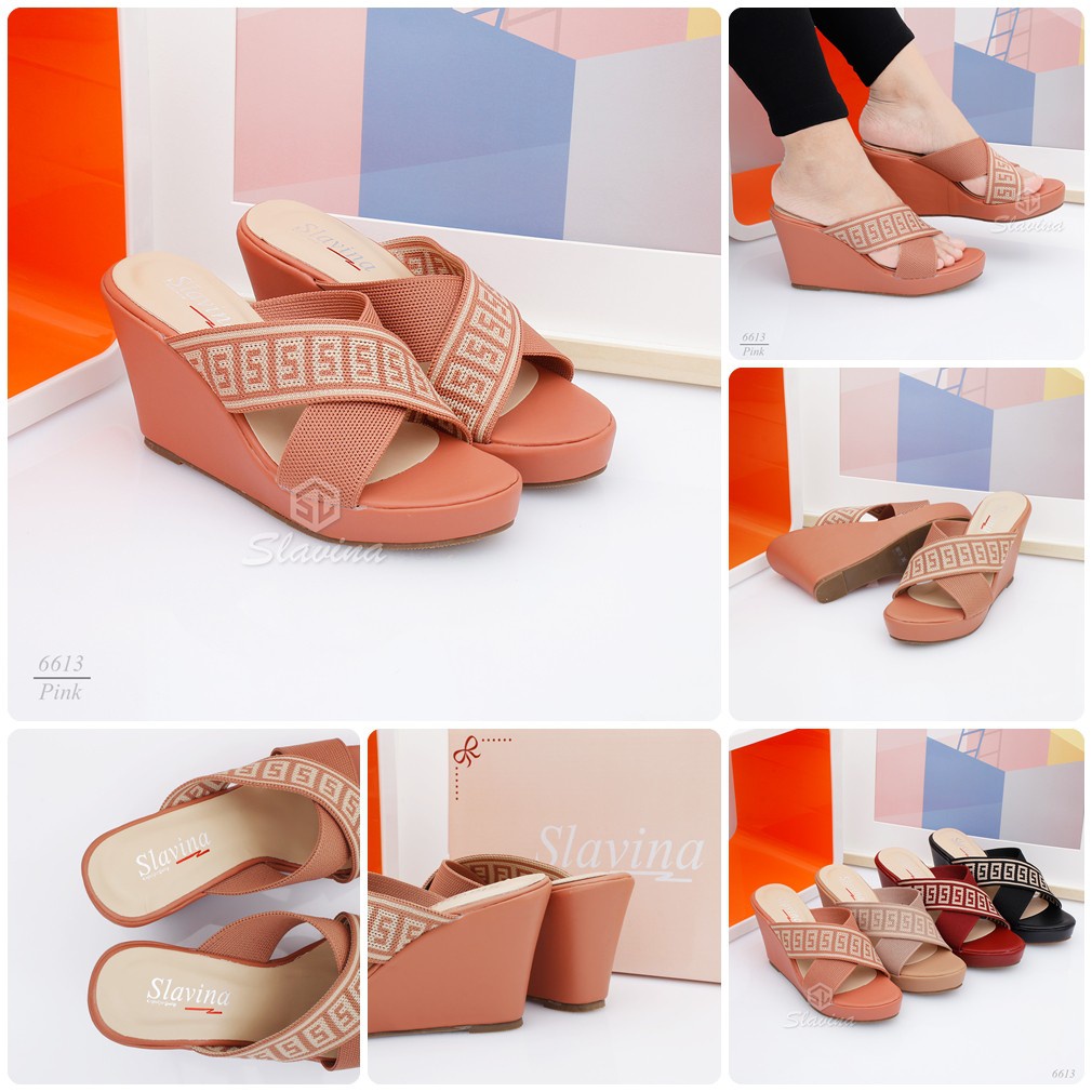 BIG SALE - Ivony Seivona - 6613 Sandal Slavina Wedges Series