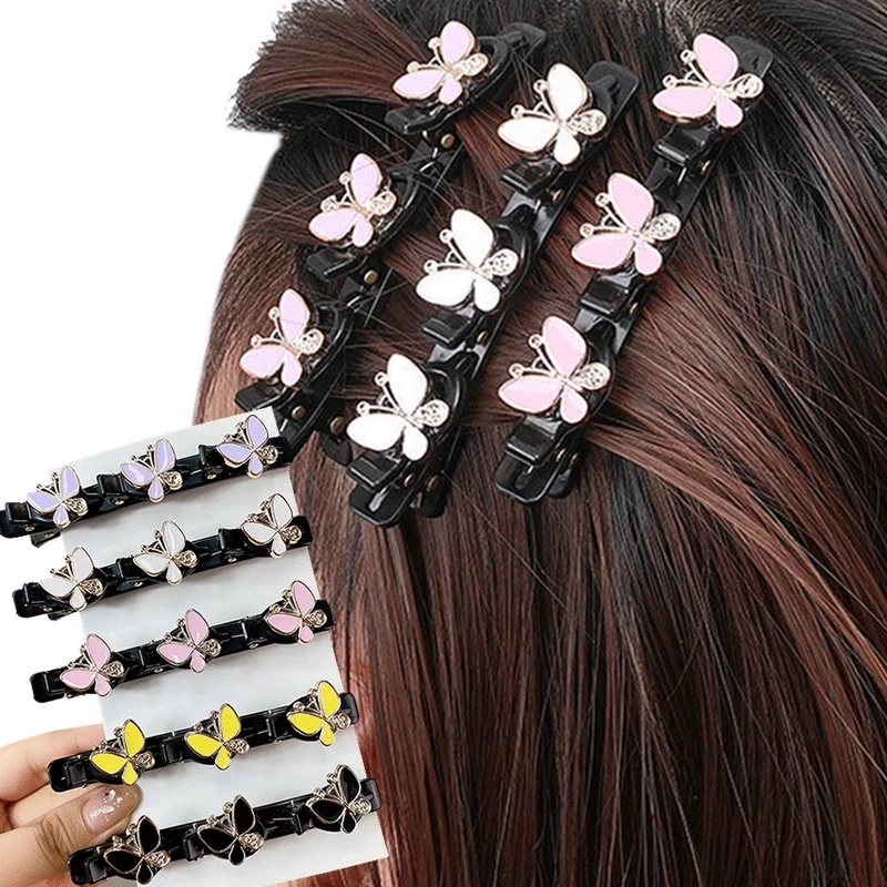 Jepit Rambut Model Butterfly Bahan Plastik Untuk Wanita