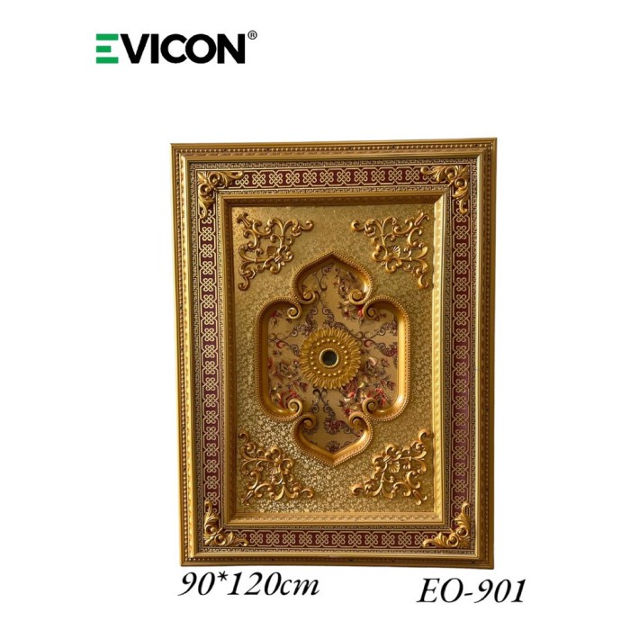 Ornamen besar plafon pvc  / ornamen jumbo plafon pvc /ornamen plavon pvc jumbo ukuran 90x120cm