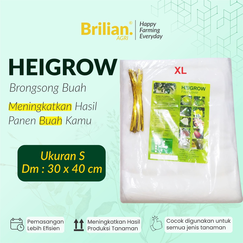 Heigrow Fruit Cover Pembungkus Buah Brongsong Buah Anggur Size XL