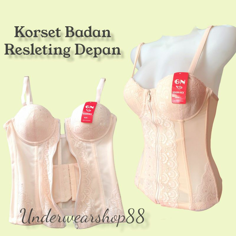 Longtorso Korset Badan/Longtorso Kebaya Peramping Perut/Longtorso Dalaman Kebaya/Size 34 - 44