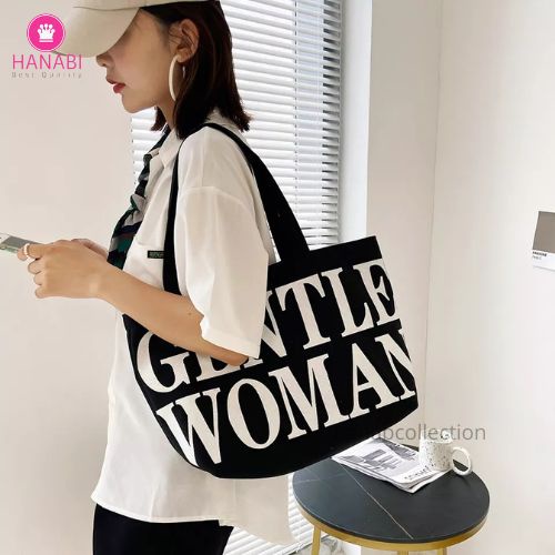 HANABI-tas totebag GENTLE WOMAN tas korea tas wanita tas jalanjalan