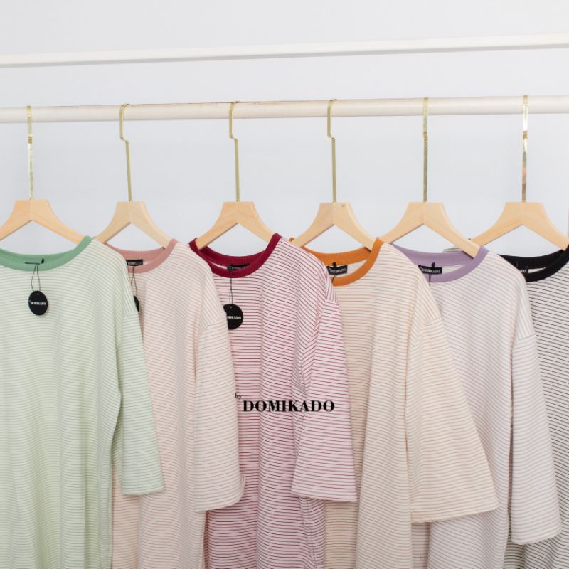 by Domikado | ELLE Oversize Shirt | Kaos oversize wanita | Kaos stripe oversize