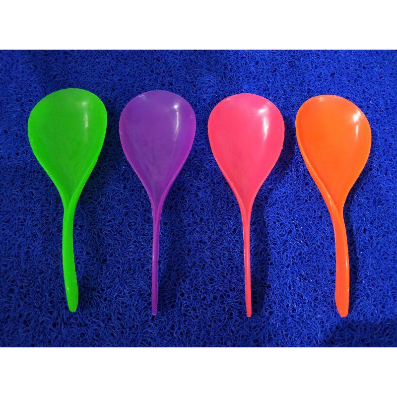 Souvenir Sendo Nasi Pelangi/ Sendok Nasi plastik Murah Kemasan Plastik Isi 50